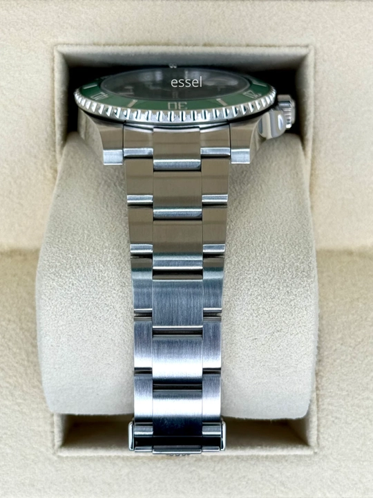 Erkaklar uchun Rolex Submariner qo‘l soati, sapfir shisha va metall bilaguzuk bilan