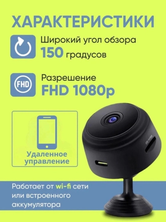 Мини-камера A9 с Wi-Fi