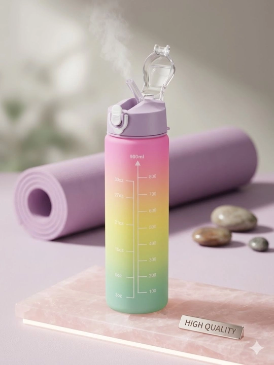 900 ml butulka kundalik foydalanish sport mashg‘ulotlari uchun ideal suv idish hisoblanadi