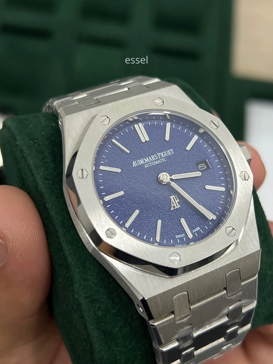 Audemars Piguet Royal Oak Blue erkaklar qo‘l soati, sapfir shishali avtomatik soat