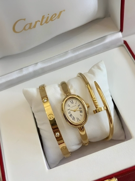 Набор в стиле Cartier из нержавеющей стали