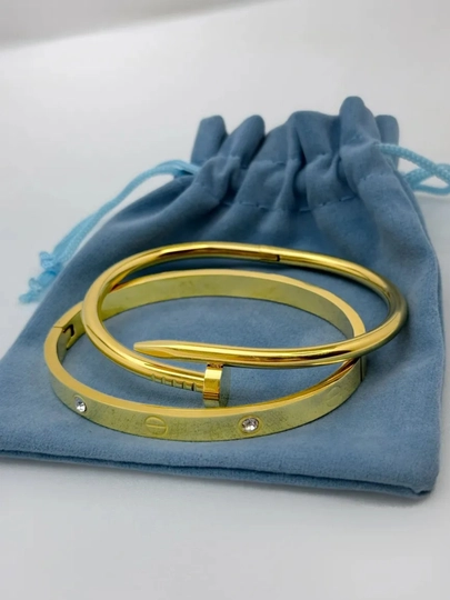 Набор в стиле Cartier из нержавеющей стали — MZNJWL-BILAGUZUKK-КАРМЛН-19