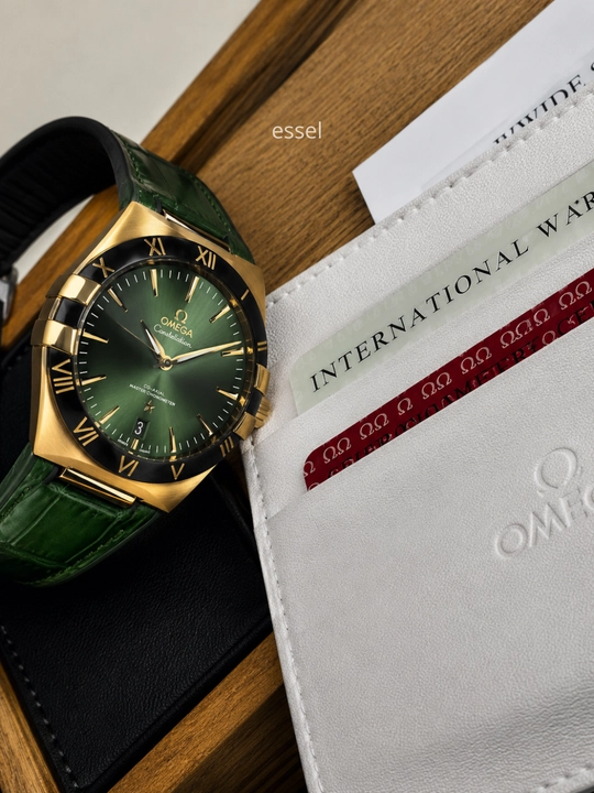 Мужские наручные часы Omega Constellation автоматик механические часы с сапфировым стеклом