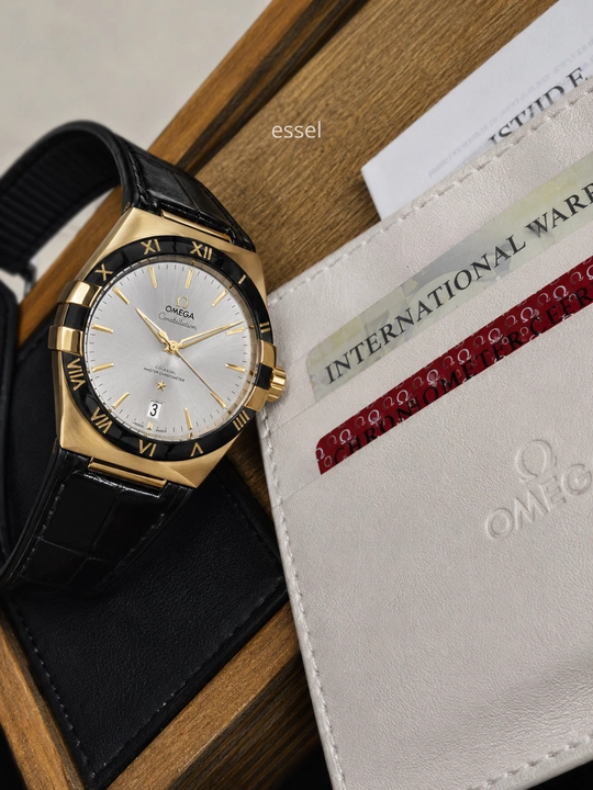 Мужские наручные часы Omega Constellation автоматик механические часы с сапфировым стеклом