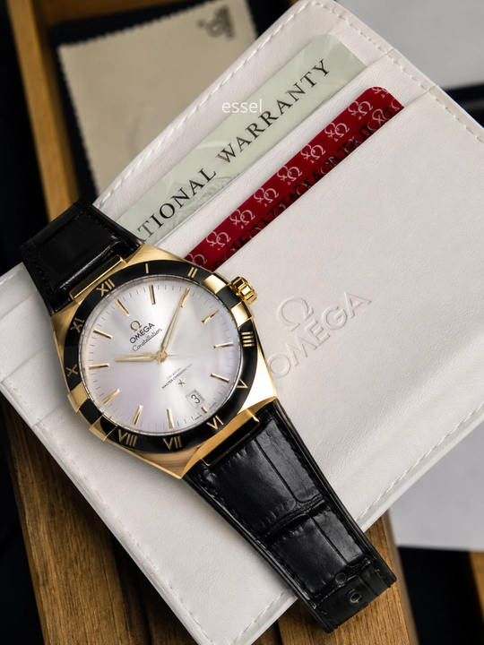 Мужские наручные часы Omega Constellation автоматик механические часы с сапфировым стеклом