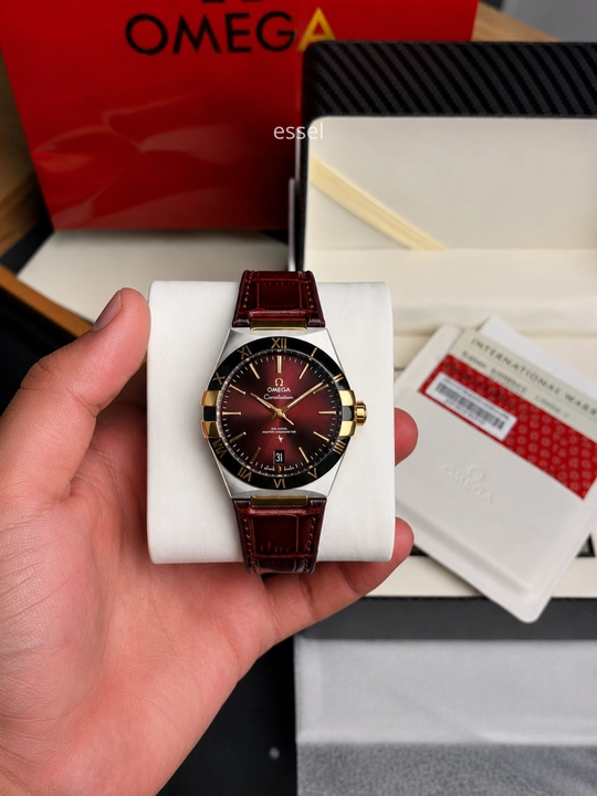 Мужские наручные часы Omega Constellation автоматик механические часы с сапфировым стеклом