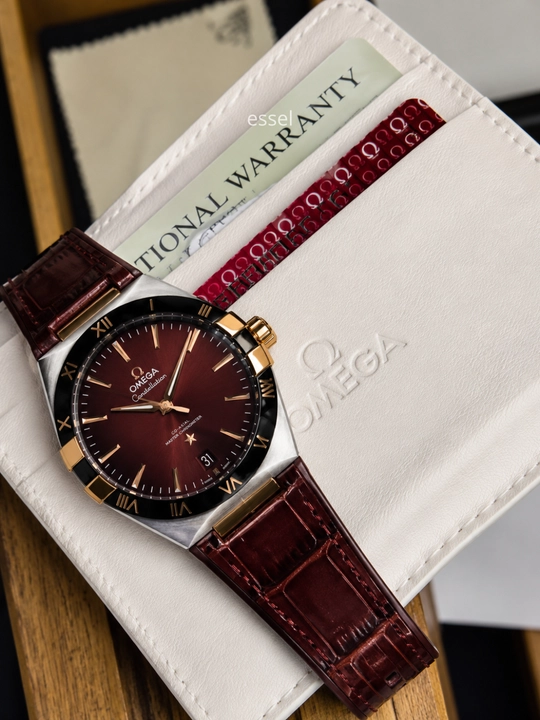 Мужские наручные часы Omega Constellation автоматик механические часы с сапфировым стеклом