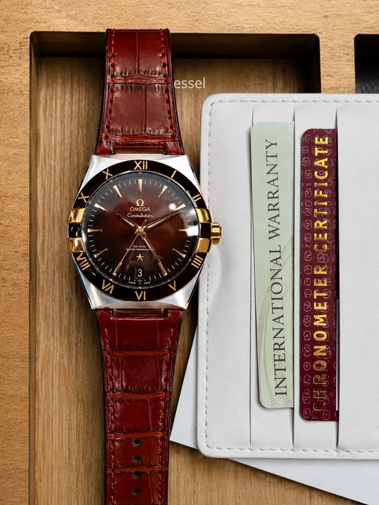 Мужские наручные часы Omega Constellation автоматик механические часы с сапфировым стеклом - 