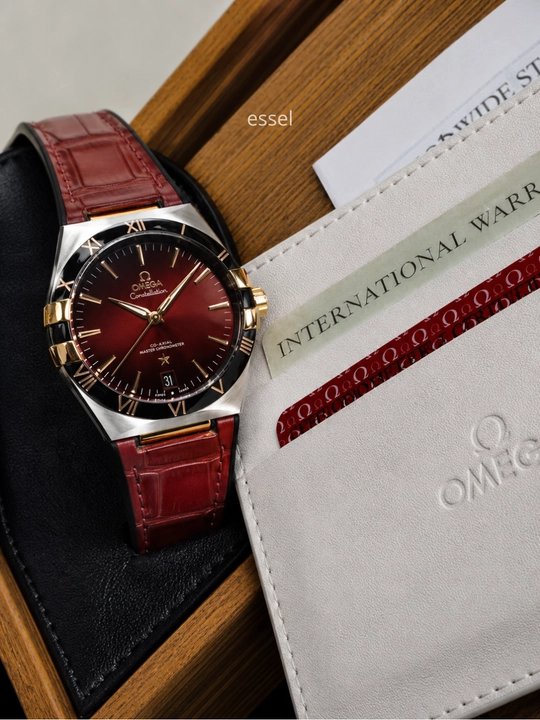 Мужские наручные часы Omega Constellation автоматик механические часы с сапфировым стеклом