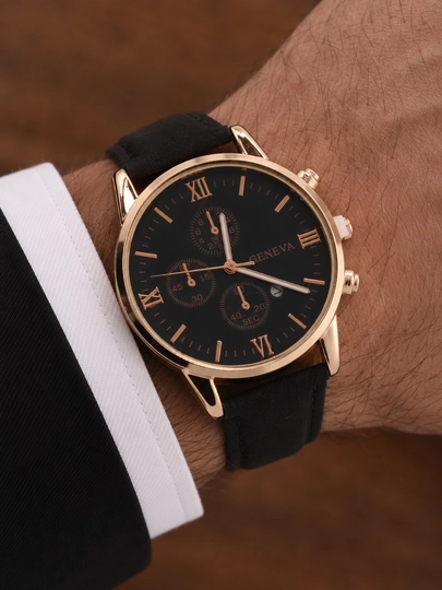 Светящиеся мужские часы — LUXUZ-WATCH05-ЗОЛОТ