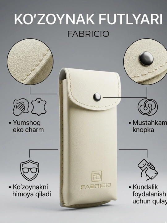 Компактный защитный футляр для очков от Fabricio, футляр для очков - 