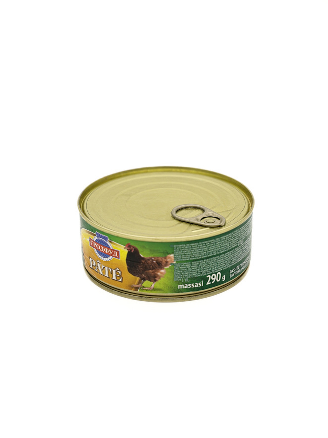 Паштет из мяса цыплёнка-бройлера Grodfood, консервированный, 290 г