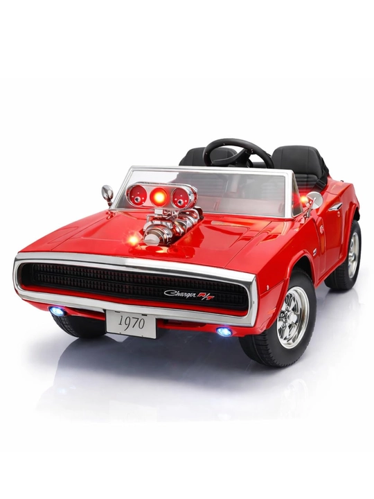 1970 Dodge Charger R/T Fast & Furious uslubidagi bolalar elektromobili