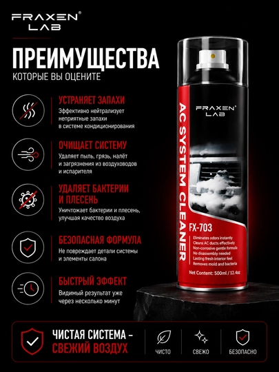 FX-703 Очиститель системы кондиционирования с антибактериальным эффектом