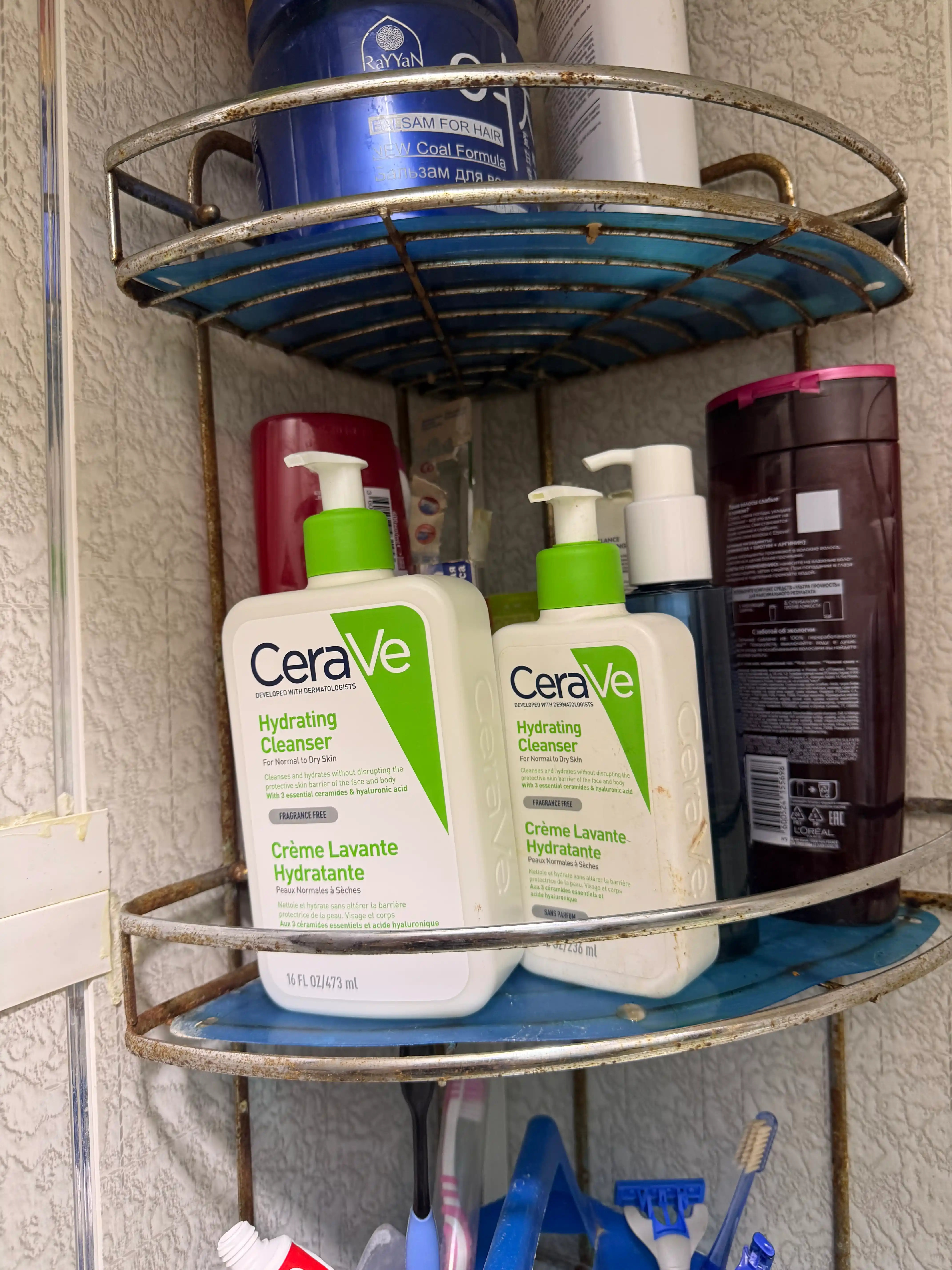 CeraVe Normal va quruq yuz va badan terisi uchun namlantiruvchi tozalovchi krem-gel, 473 g