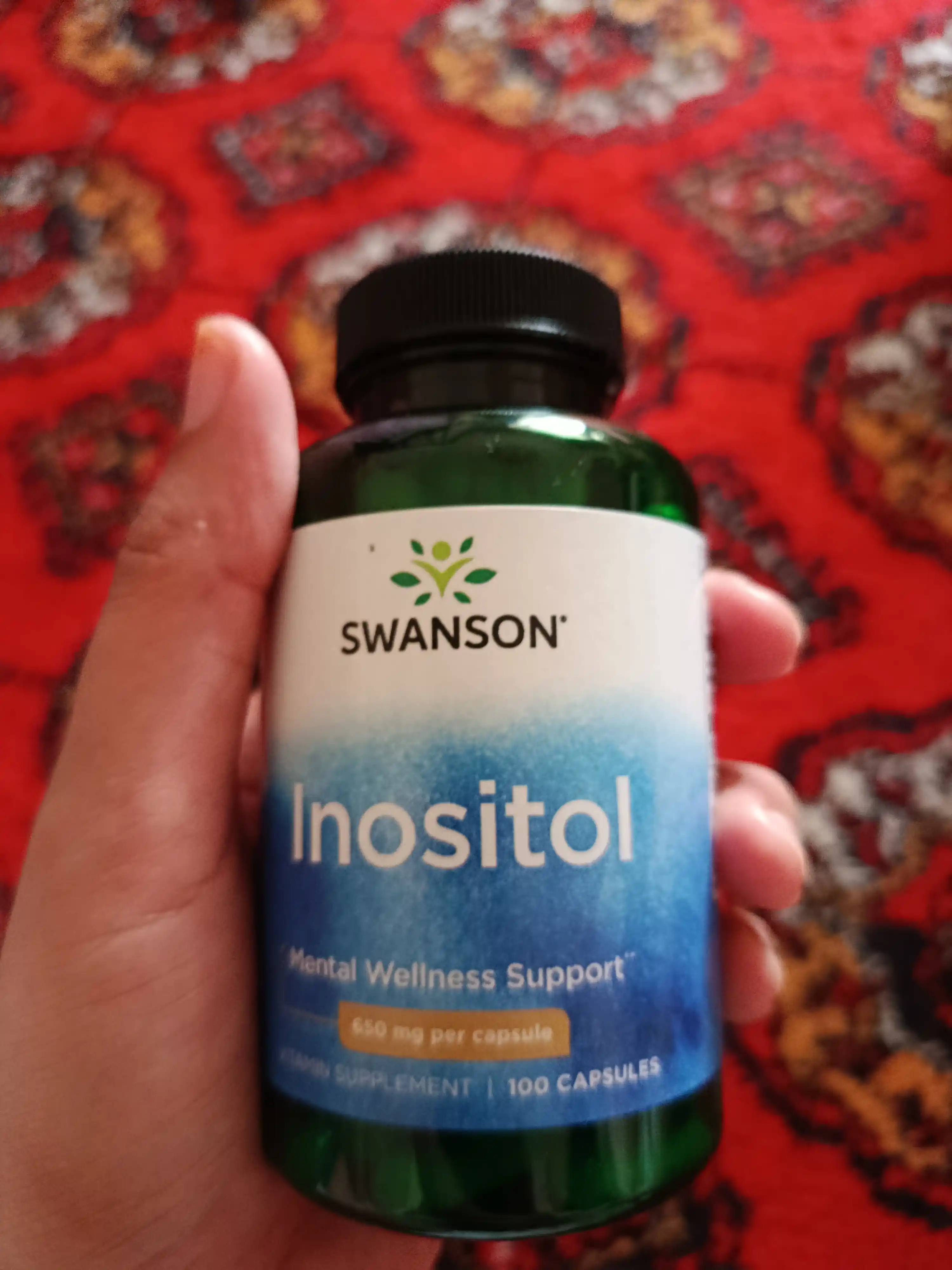 Swanson Inositol, 100 kapsula