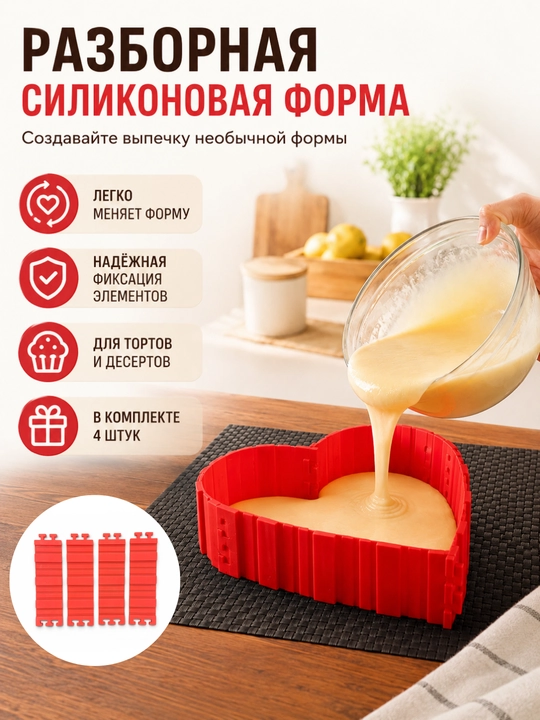 Pishiriqlar uchun silikon qoliplar to‘plami - 