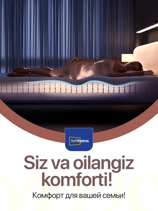 Matras PREMIUM CLASS, anatomik (bir kishilik va ikki kishilik, balandligi 25 sm)