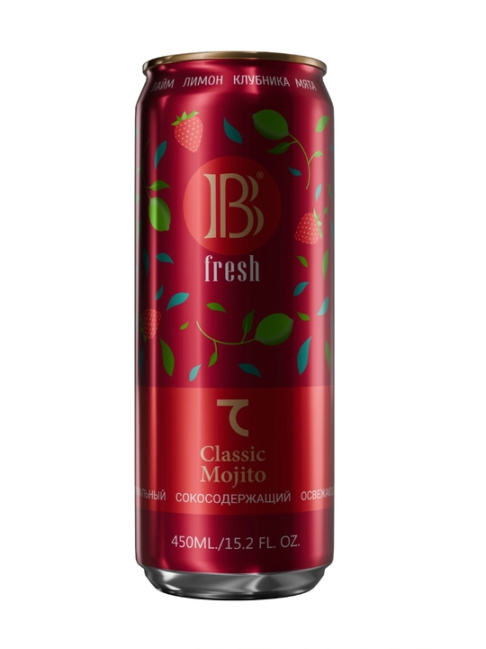 Напиток Be Fresh со вкусом Клубника-Лимон-Мята 450 мл х12 шт - 