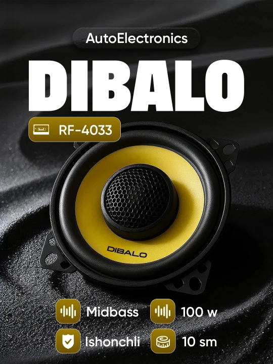 Avtomobil karnayi DIBALO RF-4033, 2 dona, 100W,Damas Spark Nexia1 Nexia2 Matiz