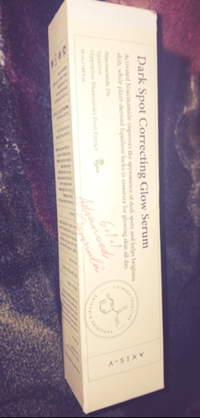 Yorqinlashtiruvchi zardob Dark Spot Correcting Glow Serum Axis-Y, 50 ml