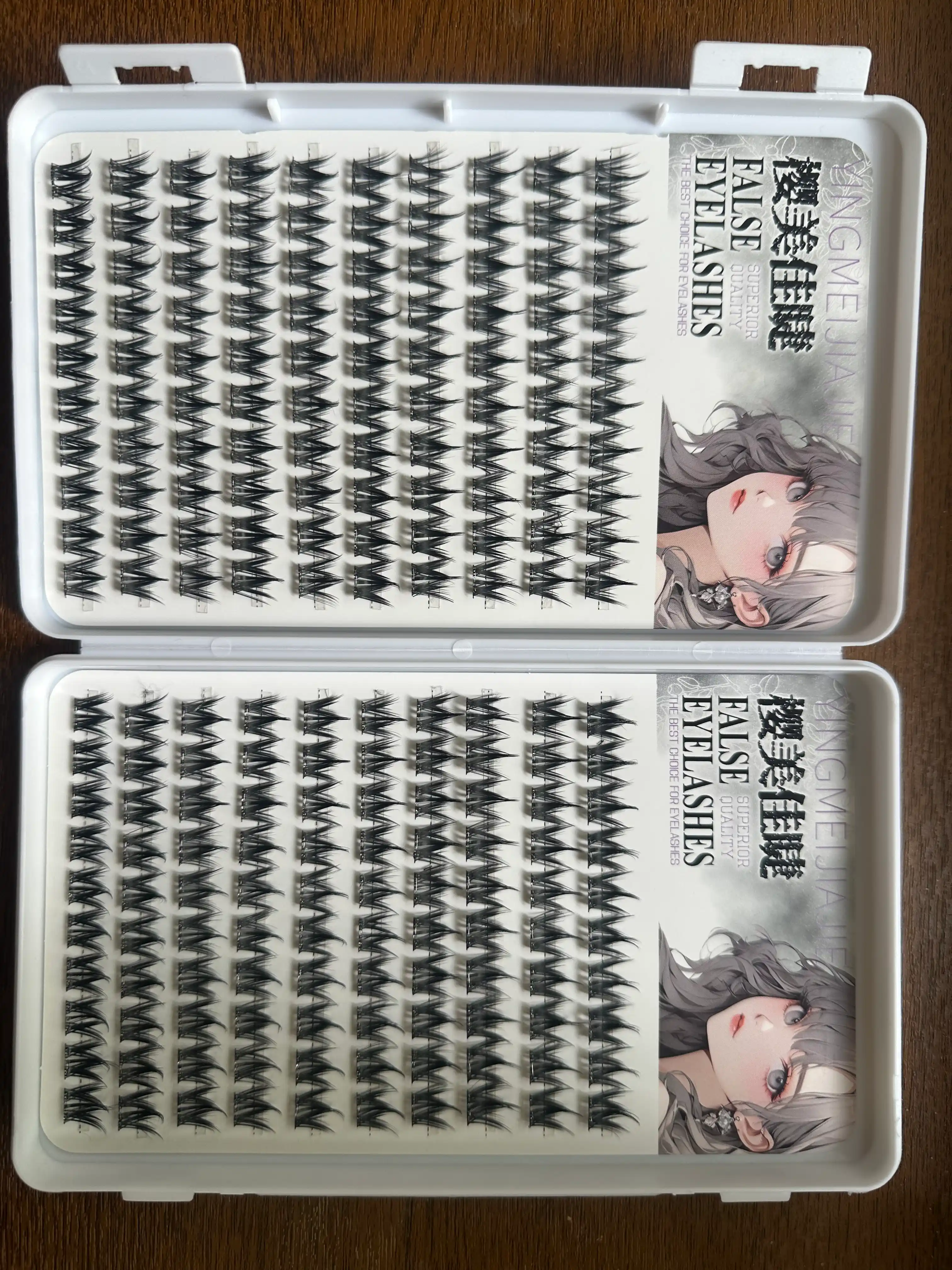 3D effektli soxta kipriklar, individual kiprik kengaytirish uchun