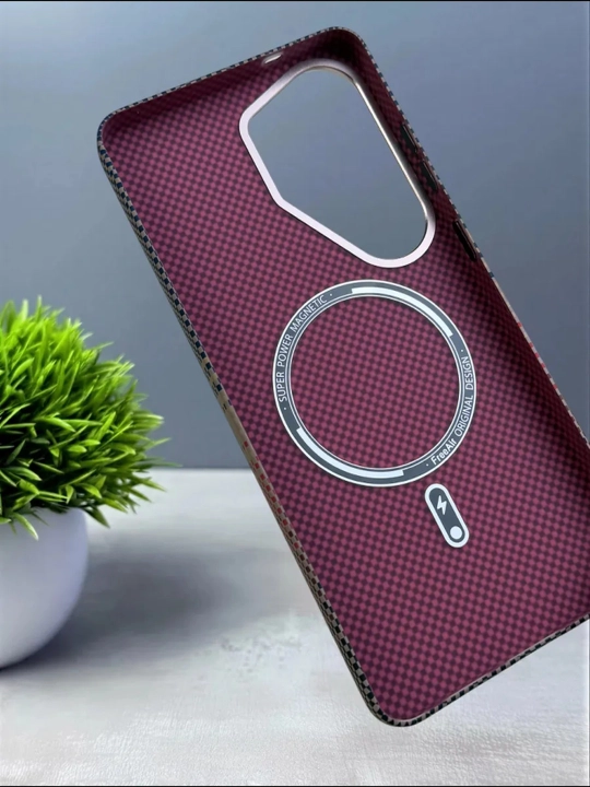 Карбоновый чехол для Samsung S22,S23,S24,S25,S26 FE,PLUS, ULTRA Magsafe, жесткий