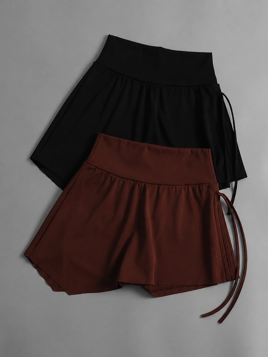 Ayollar uchun sport yubka-shortik, tennis, padel, fitnes, raqs va mashg‘ulotlar uchun