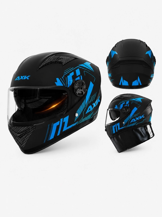 AXK motoshlem,kaska, vizorli,motoshlem, mototsikl va skuter uchun universal - 