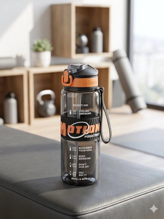 Bolalar va sport uchun trubkali suv idishi, qulflanadigan qopqoq, 500 ml - 