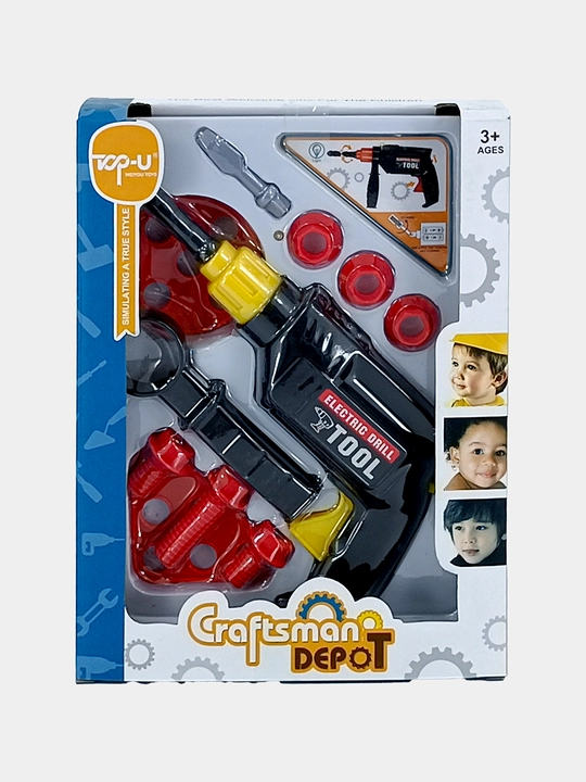 Craftsman Depot o'yin asboblar to'plami, elektromatkap bilan, Top-u