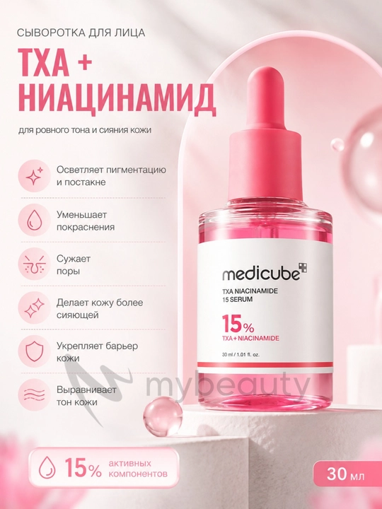 Medicube TXA Niacinamide 15 Serum - сыворотка для лица от пигментации и постакне - 