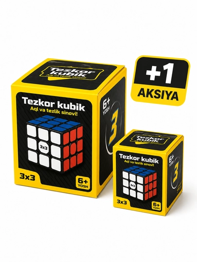 QY SpeedCube 3x3, логический кубик-головоломка