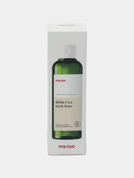 Nozik teri uchun tinchlantiruvchi toner Manyo Bifida Cica Herb Toner, 210 ml