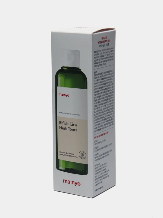 Nozik teri uchun tinchlantiruvchi toner Manyo Bifida Cica Herb Toner, 210 ml