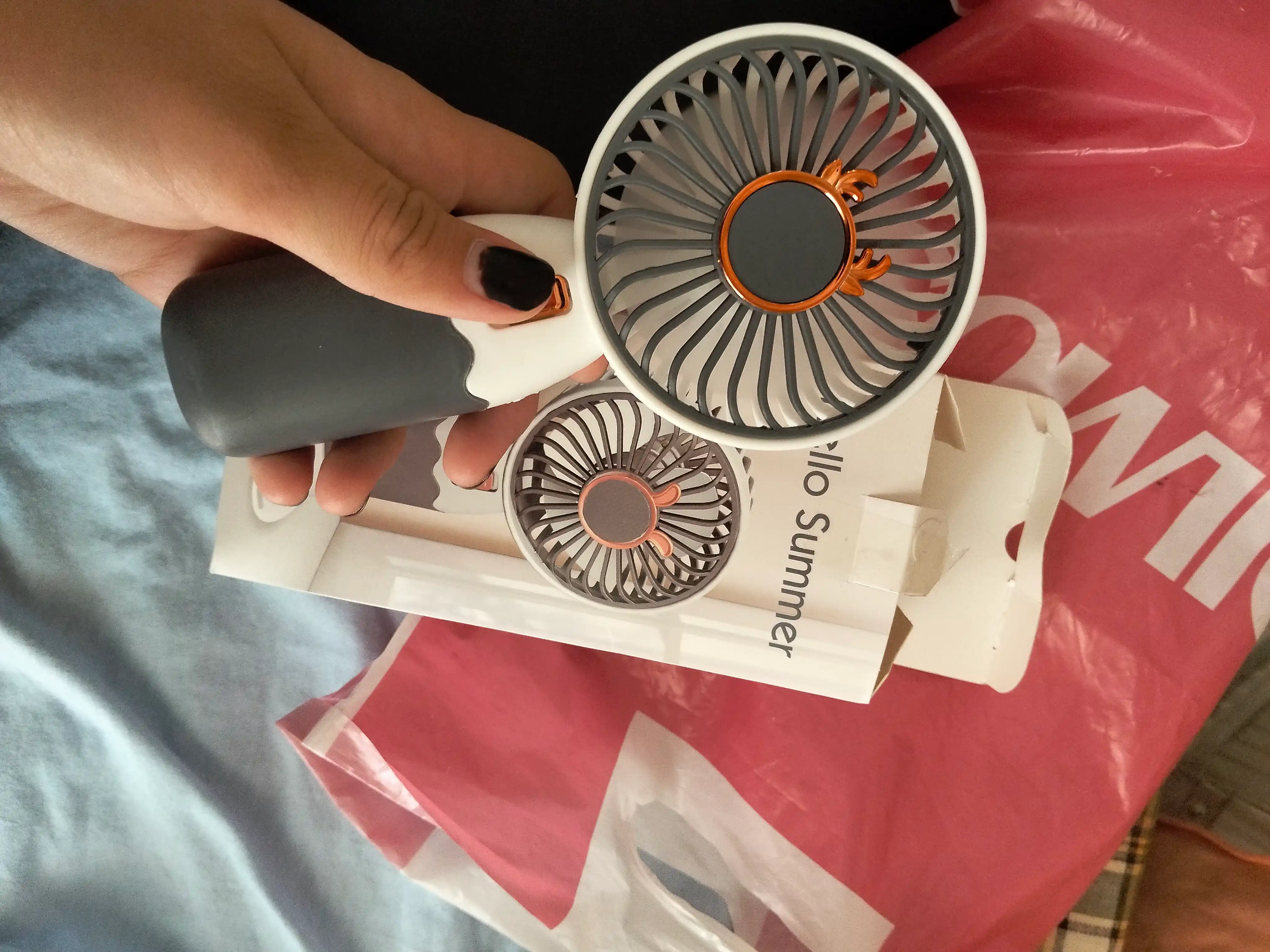 Mini qo'l ventilyatori, ish stoli uchun, USB portativ