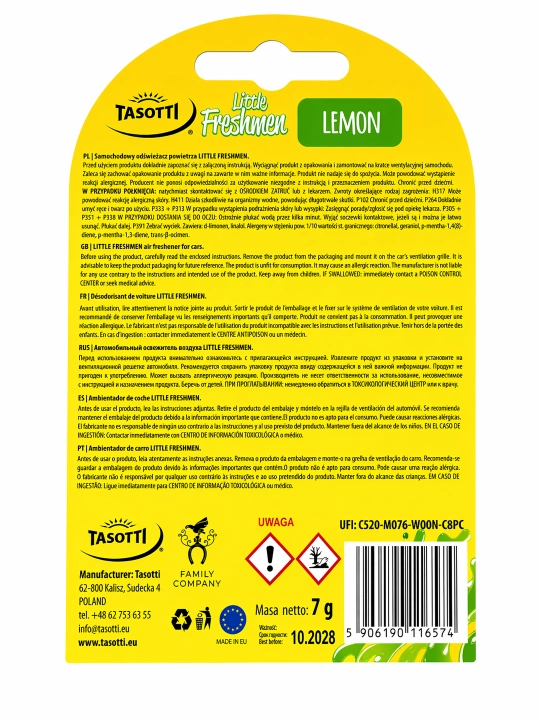 Freshmen Bubble Gum avtomobil xushbo‘ylantirgichi – avtomobil uchun osma havo tozalagich