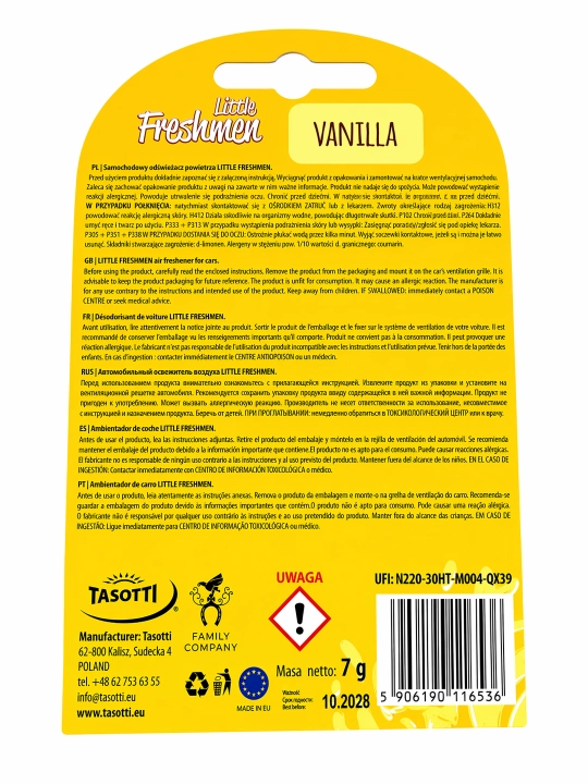 Freshmen Bubble Gum avtomobil xushbo‘ylantirgichi – avtomobil uchun osma havo tozalagich