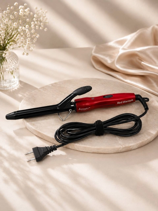 Dewal Professional Black Idol titan qoplamali soch ploykasi, lokon yaratish uchun, 220°C