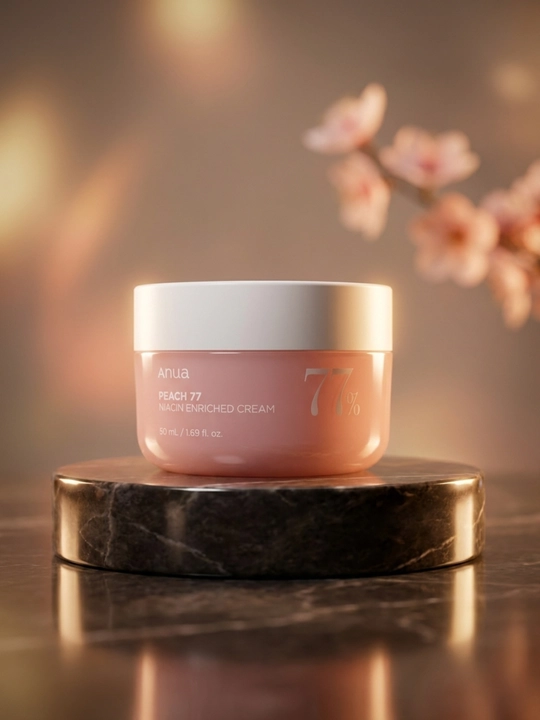 Anua Peach 77 Niacin Enriched Cream - увлажняющий крем для лица с ниацинамидом, 50 мл