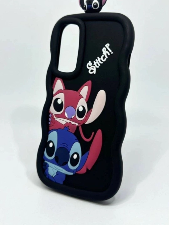 Vivo Stitch 3Dyumshoq g‘ilofi,Y33S,Y29Y36Y19SY21,Y20Y31modellari uchunzarbaga qarshig‘ilof - 