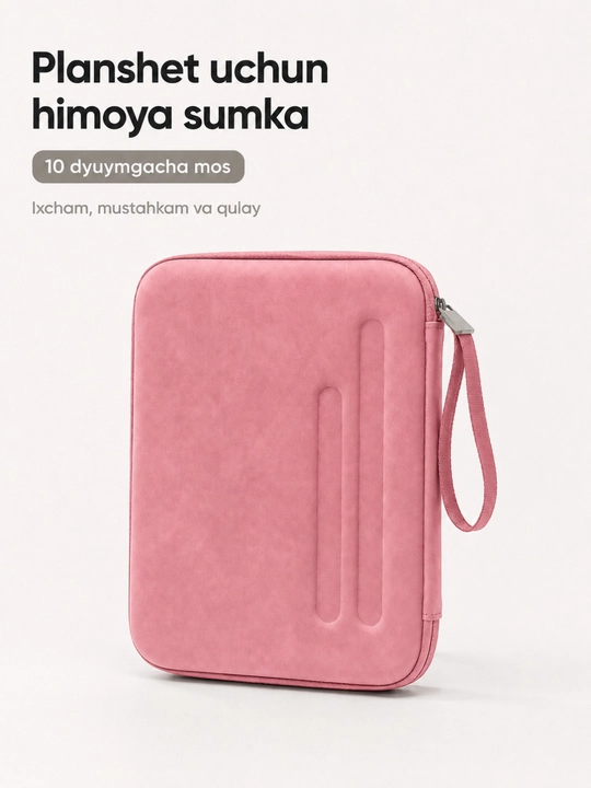Planshet uchun himoya sumka, 10 dyuymgacha, ichki to‘rli cho‘ntakli organizer - 