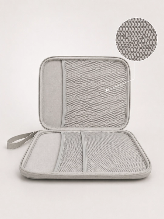 Planshet uchun himoya sumka, 10 dyuymgacha, ichki to‘rli cho‘ntakli organizer