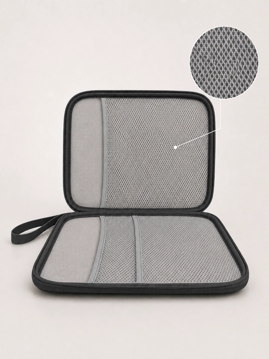 Planshet uchun himoya sumka, 10 dyuymgacha, ichki to‘rli cho‘ntakli organizer