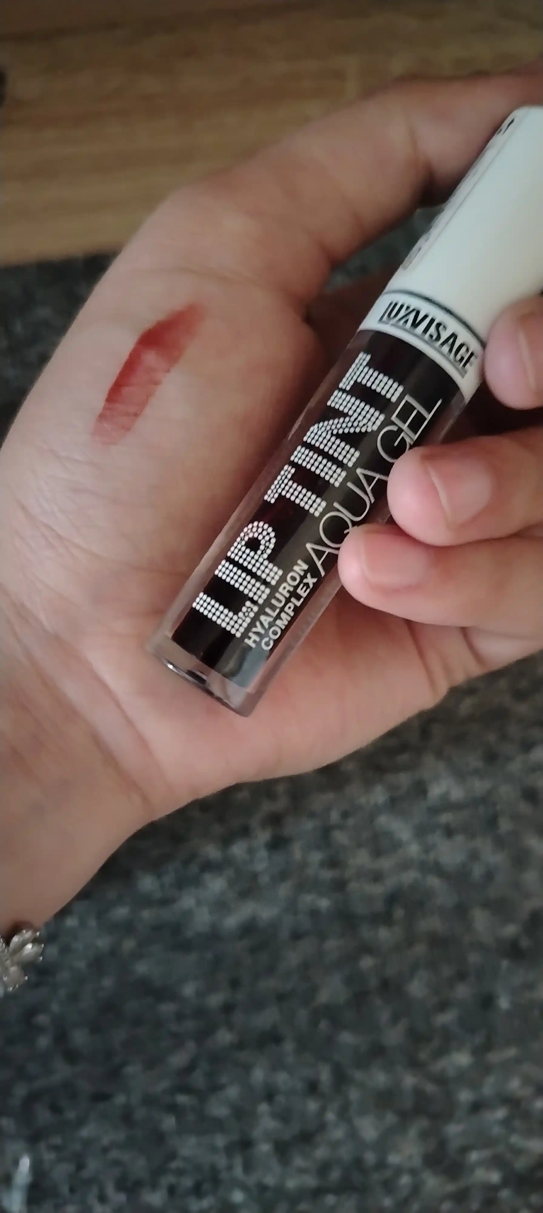 Оттеночный гель тинт для губ с гиалуроновым LUXVISAGE LIP TINT AQUA GEL, тон 8 видов