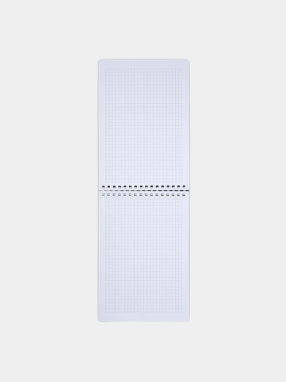 Бизнес-блокнот А5 80л, BRAUBERG, клетка, мягкий гребень, пластиковая обложка, синий 117561