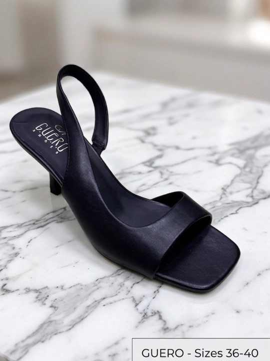 GUERO Женские элегантные босоножки Slingback из кожи и замши, размеры 36-40 - 