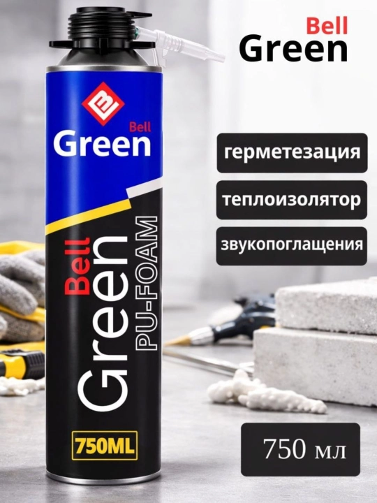Bell Green PU-Foam montaj ko‘pigi, poliuretan ko‘pik, 750 ml - 