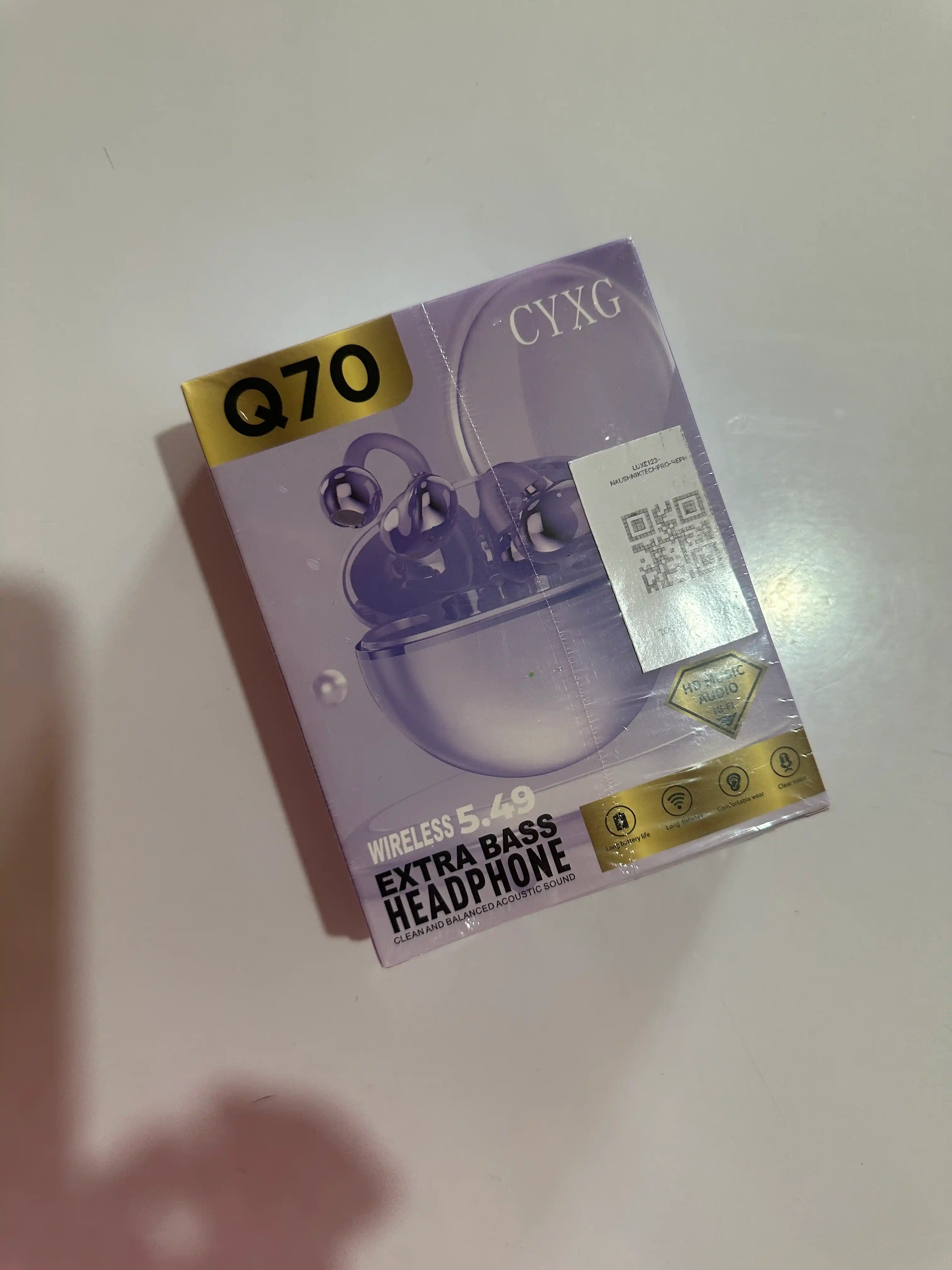 Simsiz Bluetooth naushniklar, yuqori sifatli ovoz, qulay va zamonaviy dizayn