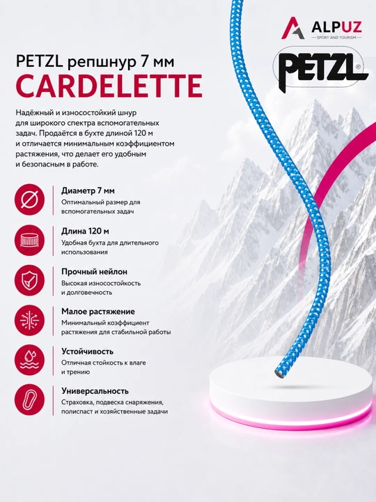 Petzl репшнур Cardelette, 7 мм - 